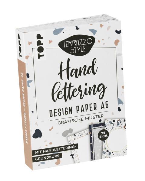 Handlettering Design Paper Block Terrazzo A6