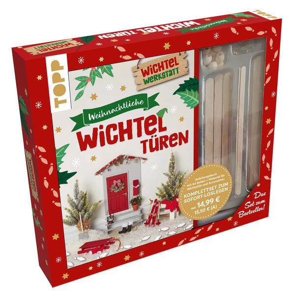 Kreativ-Set: Weihnachtliche Wichteltüren. Anleitungsbuch + Material (Mängelexemplar)