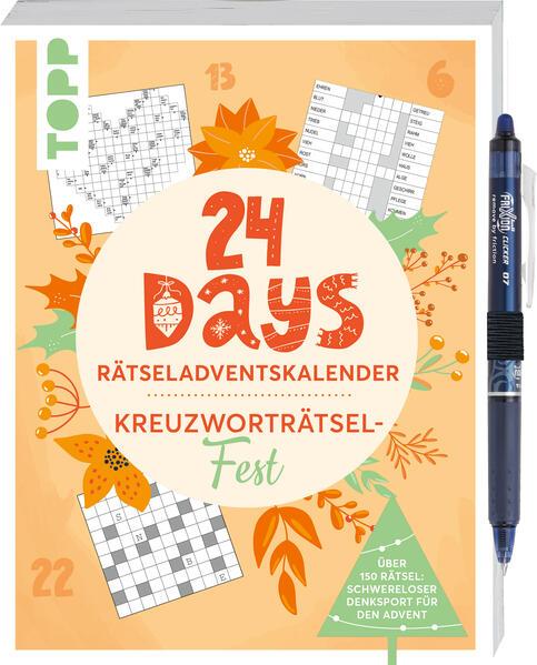 24 DAYS RÄTSELADVENTSKALENDER – Kreuzworträtsel-Fest - Über 150 Rätsel (Mängelexemplar)