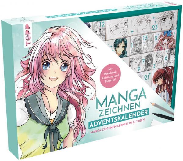 Manga zeichnen Adventskalender - Manga zeichnen lernen in 24 Tagen (Verpackung beschädigt)